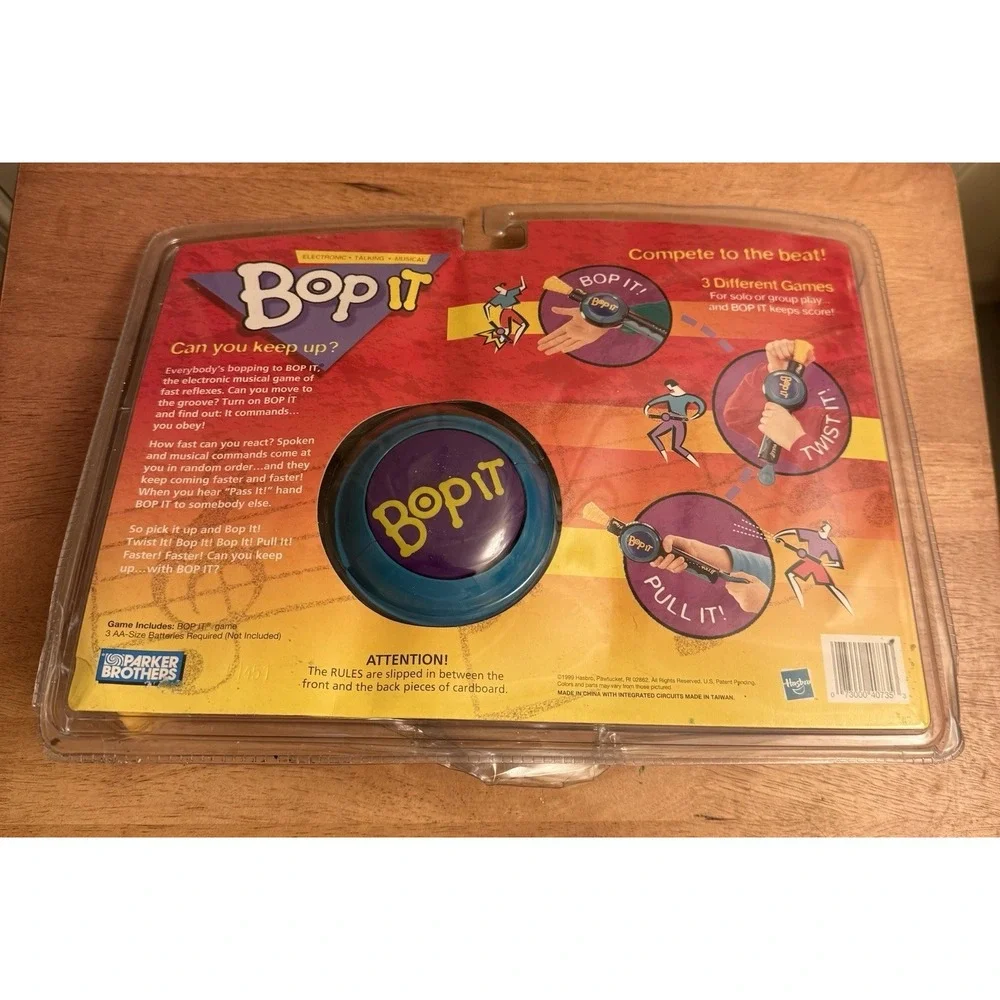 Vintage Bop IT Handheld Game Hasbro 1999 NEW Sealed In Box Parker Brothers Rare
